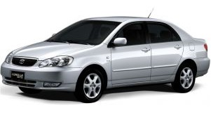 Замена стекла на Toyota Corolla E 120