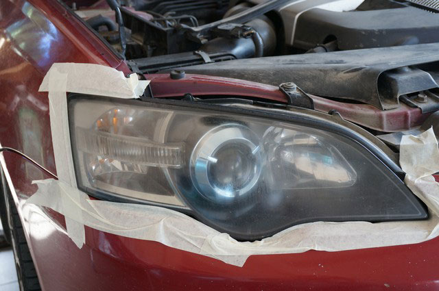 Полировка фар в фотографиях 1