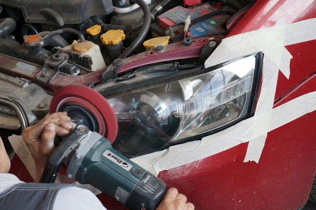 Полировка фар в фотографиях 4